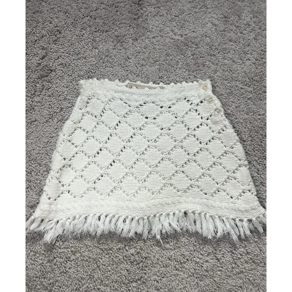 The Children's Place Boho‎ Fringe Crochet Skirt Size 4T Spring Summer